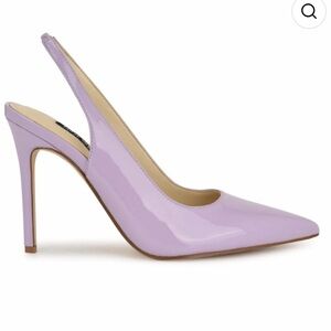 NINE WEST Feather Slingback Heel - Purple